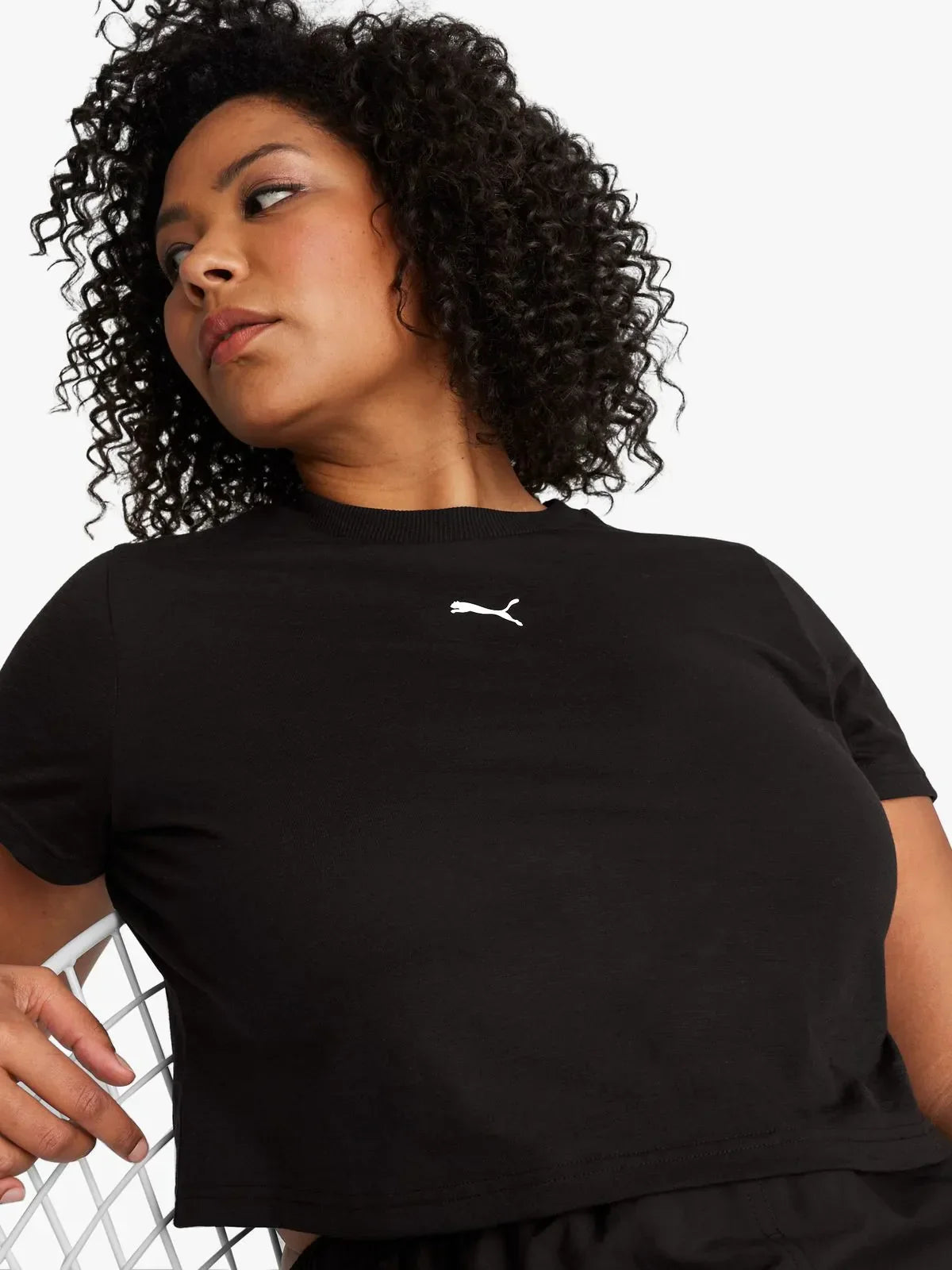 Puma Women’s Dare To Baby Black Crop Top